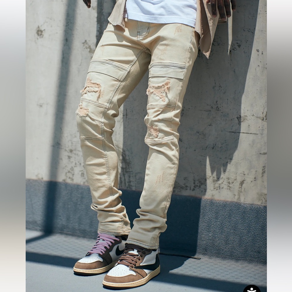 KDNK Distressed Skinny Jeans - Picture 3 of 10